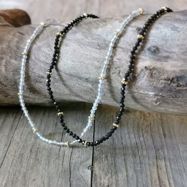 Kette Steine fein Gold – Bild 4