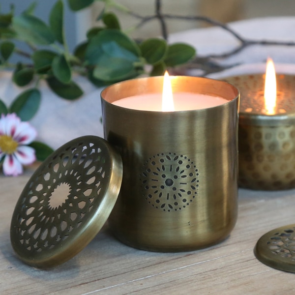 Teelicht Gold hoch – Bild 2