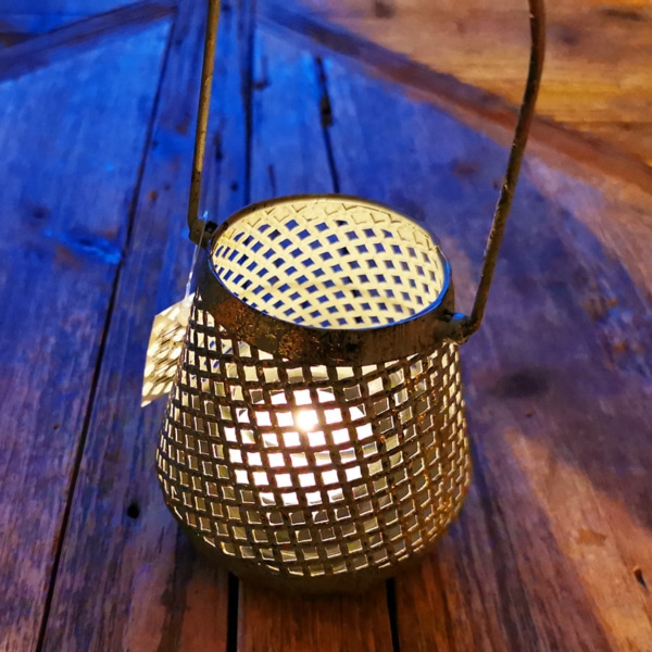 Windlicht filigran Kelch Gold – Bild 2