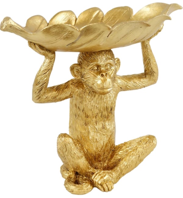 Affe mit Blatt