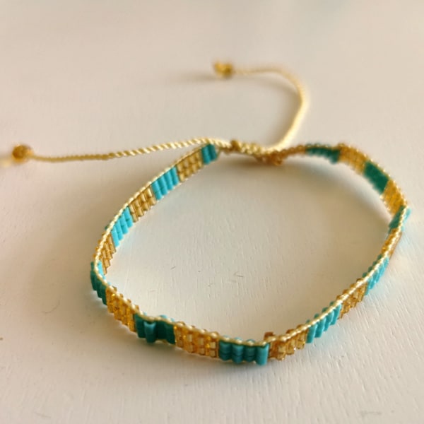 Armband Goldperlen