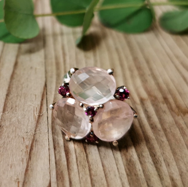 Ring Steine facettiert