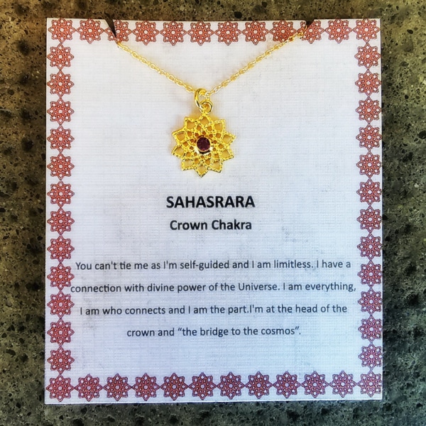 Chakra Ketten Gold – Bild 2