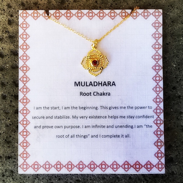 Chakra Ketten Gold – Bild 8