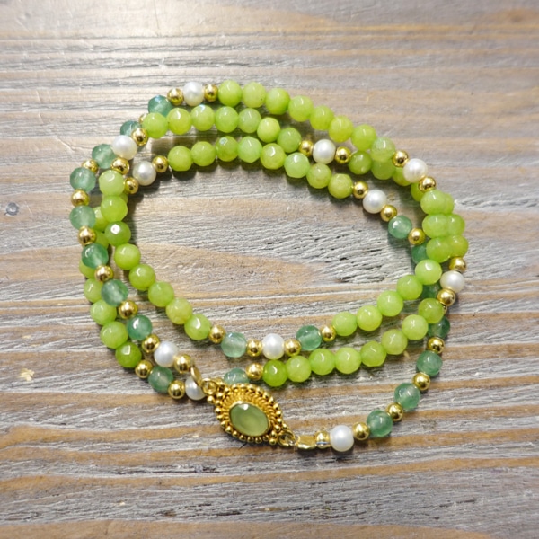 Bracelet elastisch grün