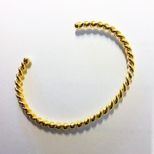 Armreif gedreht Gold – Bild 2