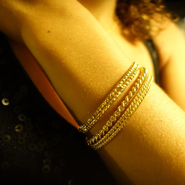 Armreif gedreht Gold