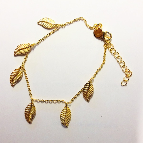 Armkette Gold Blätter