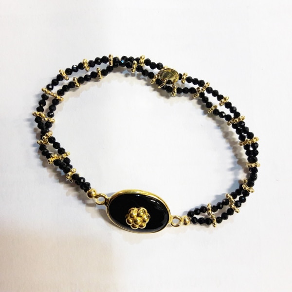 Bracelet Onyx Gold