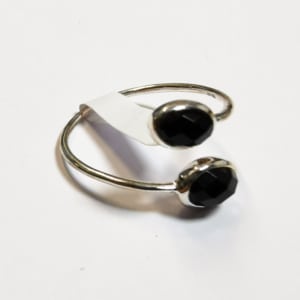 Ring fein offen Onyx
