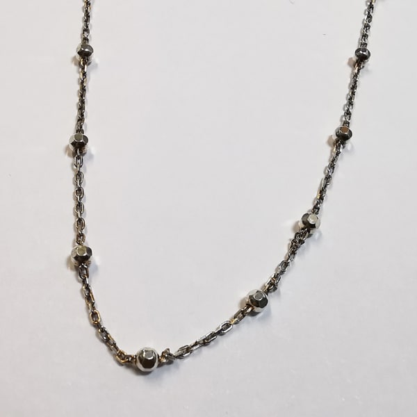 Kette Kügelchen Silber