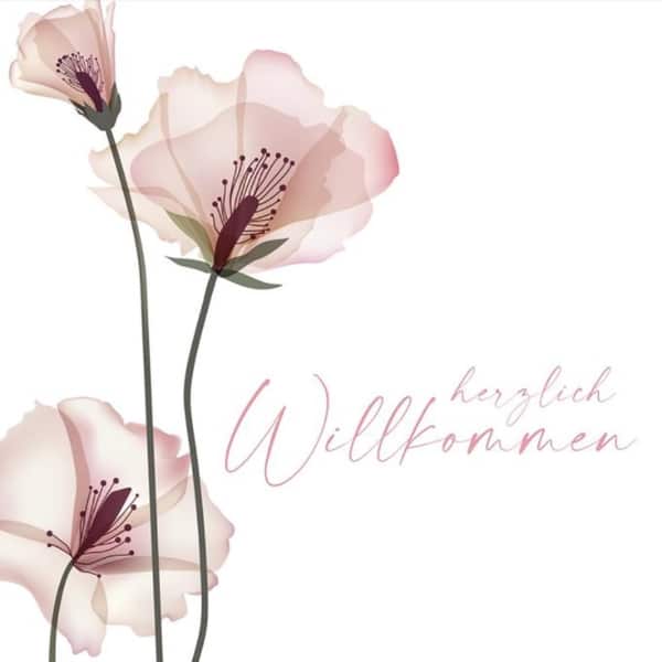 Servietten Herzlich Willkommen