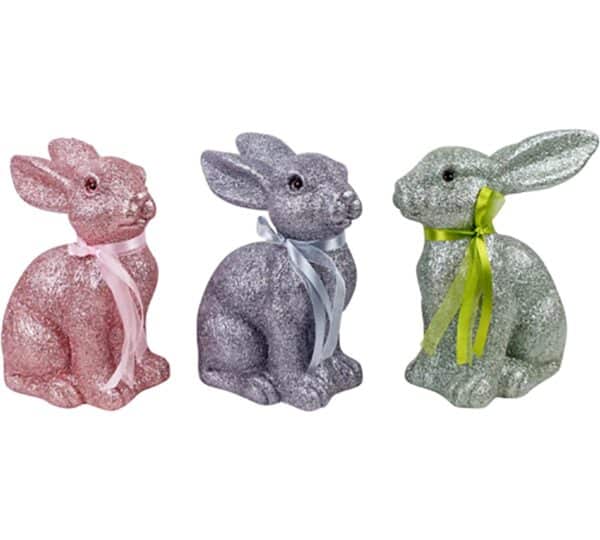 Hase Glitzer Pastell