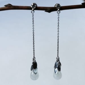 Ohranhänger lang Mondstein