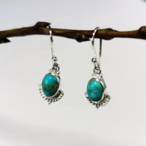 Ohranhänger Fächer fein Silber