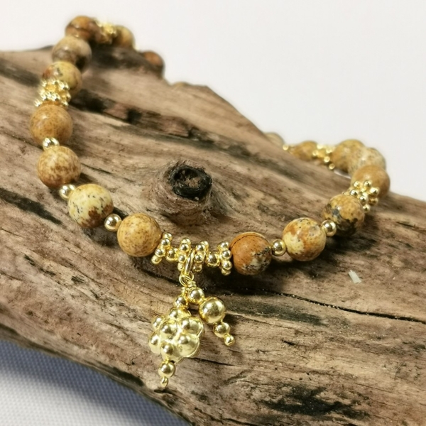 Armkette Steine Goldelemente – Bild 2