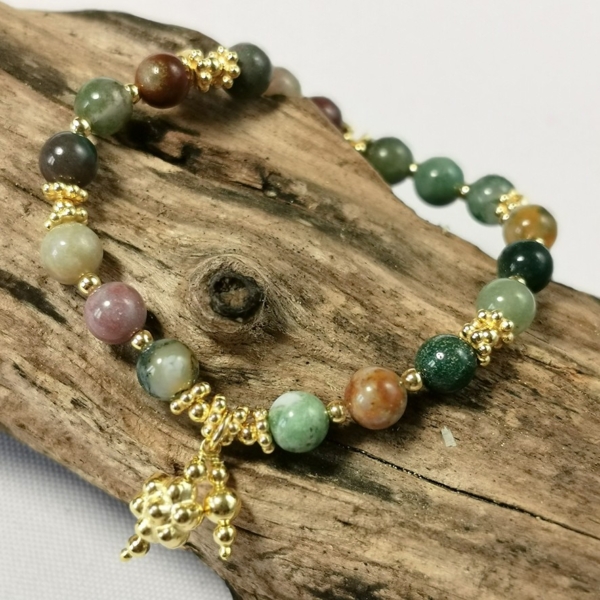Armkette Steine Goldelemente – Bild 3
