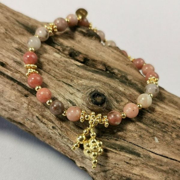 Armkette Steine Goldelemente – Bild 4