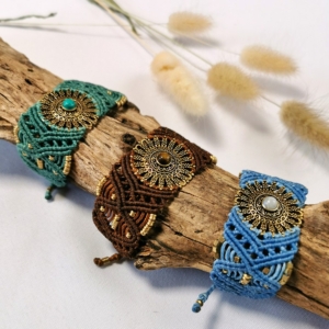 Armband Messing Mandala