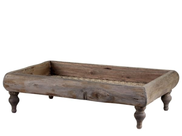 Holztablett auf Füssen – Bild 2