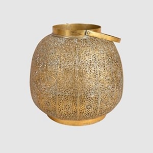 Windlicht Gold filigran gross