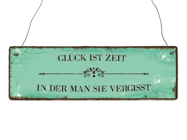 Holzschild Glück