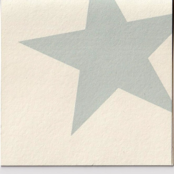 Karte Stern blau klein