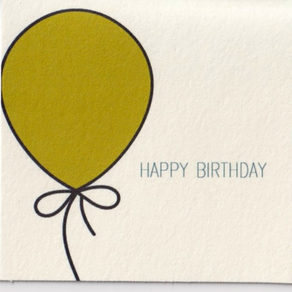 Karte Happy Birthday klein