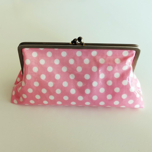 Bügeltasche rosa gepunktet – Bild 2