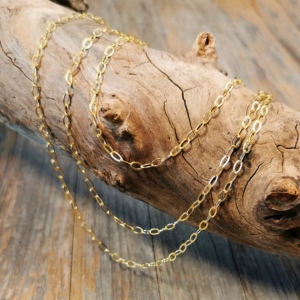 Kette ovale Glieder Gold