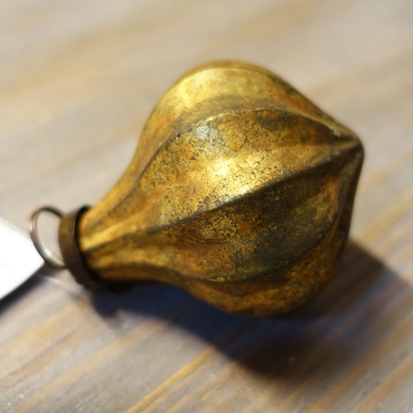 Weihnachtskugel gold klein – Bild 2