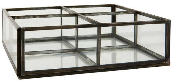 Glasbox mit Fächern – Bild 2