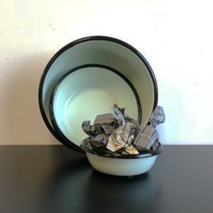 Schale Emaille mint