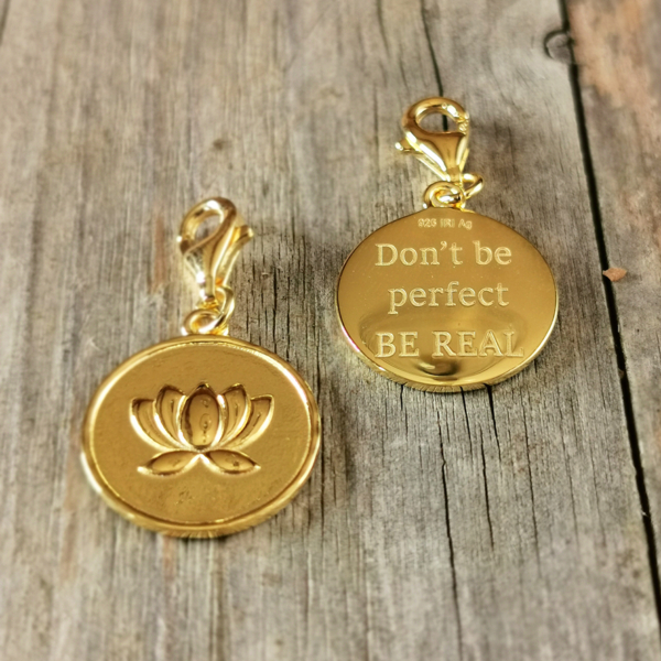 Halsanhänger Message Gold