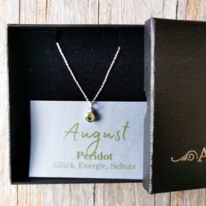 Geburtskette August Silber