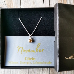 Geburtskette November Silber