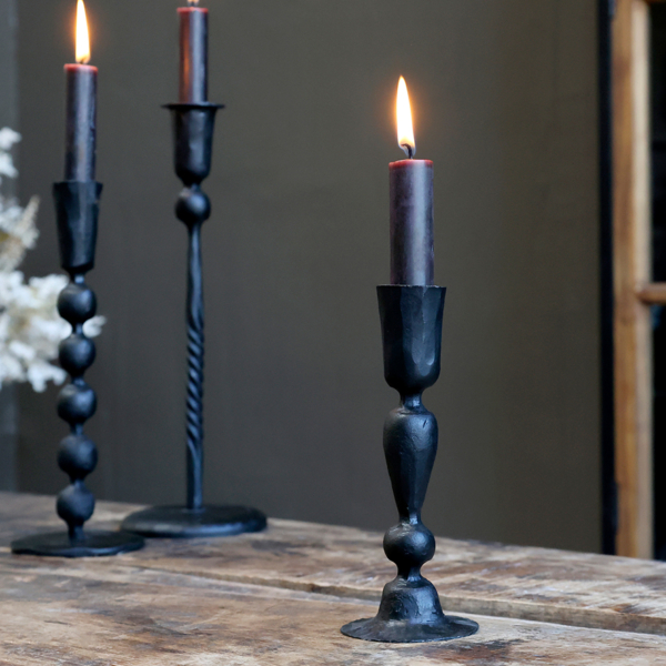 Kerzenständer Metall schwarz – Bild 2