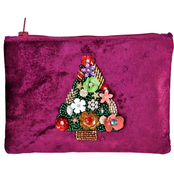 Samtbeutel Weihnachtsbaum – Bild 2