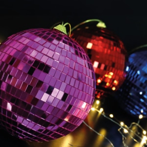 Discokugel farbig