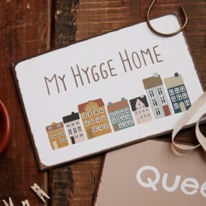 Metallschild My Hygge Home