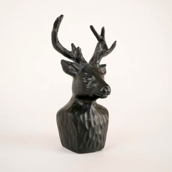 Hirsch Büste schwarz