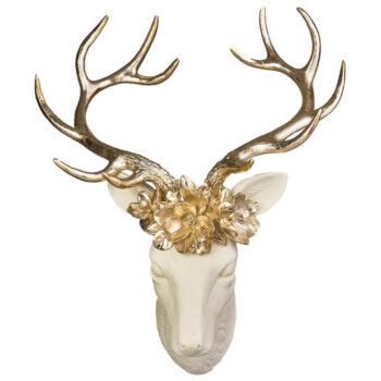 Hirsch mit goldenem Geweih