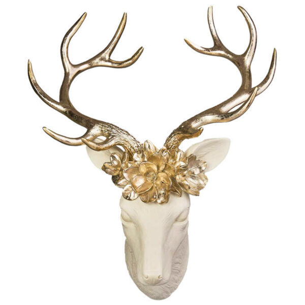 Hirsch mit goldenem Geweih
