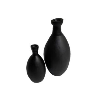Ballonvase schwarz