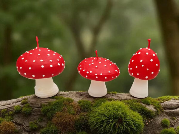 Fliegenpilz Kerze