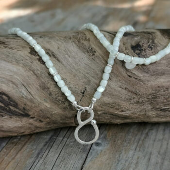 Kette Muschel mit Haken Silber