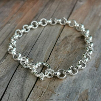 Armkette runde Glieder Silber