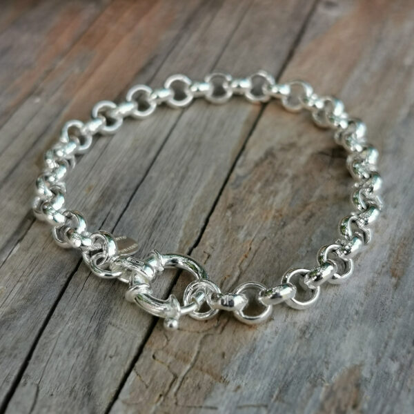 Armkette runde Glieder Silber
