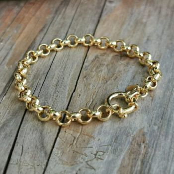 Armkette runde Glieder Gold