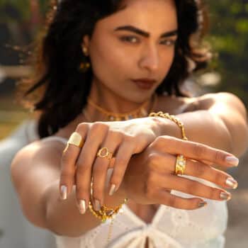 Ring Ellipsen Gold offen